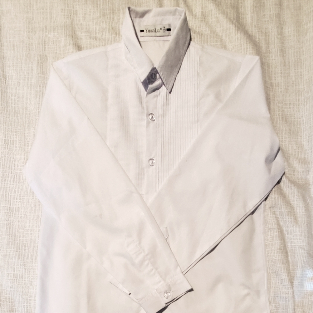 YuanLu Boys Tuxedo Shirt
